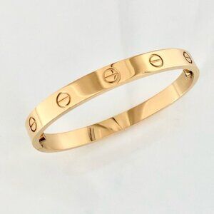 Gold Screw Bracelet Classic Model 18k Gold Plated